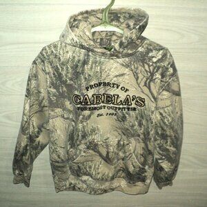 Cabela's Hoodie Pullover Boy's Size XL Camouflage Open Country Outdoor Hunting